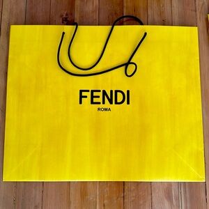 Empty Fendi gift bag